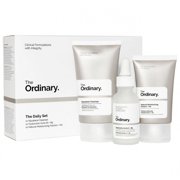 The Ordinary The Daily Set on white background