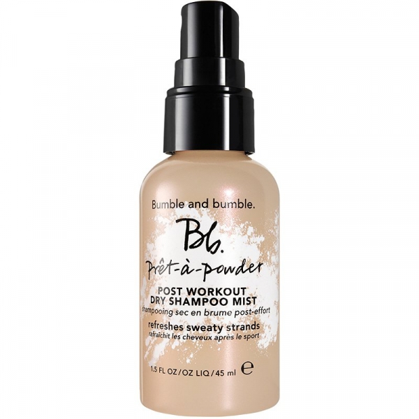 Bumble and Bumble Pret-a-Powder Post Workout Dry Shampoo Mist on white background